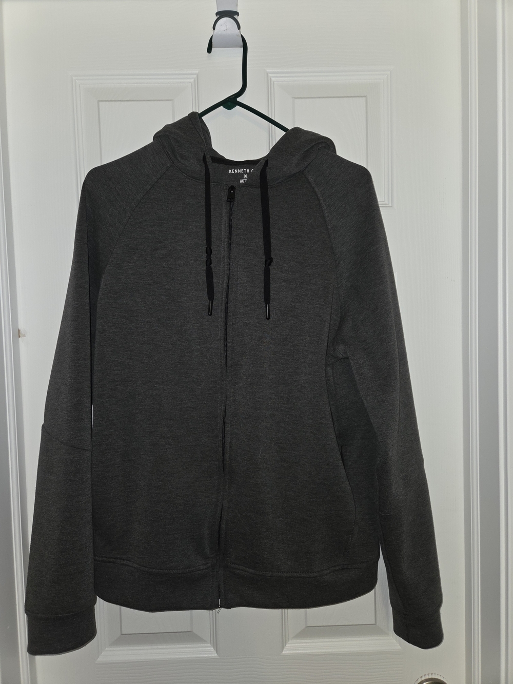 Kenneth Cole Dark Gray Men's Full-Zip Hoodie Sweater